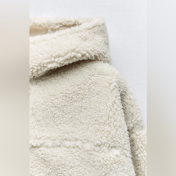 Zara Double-Faced Fleece Lined Jacket - Picture 8 of 10